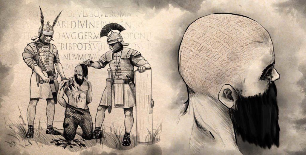 Esteganografia en el imperio romano en FormCiberSeg - Formación y Ciberseguridad en cómo enviar archivos ocultos en una imagen