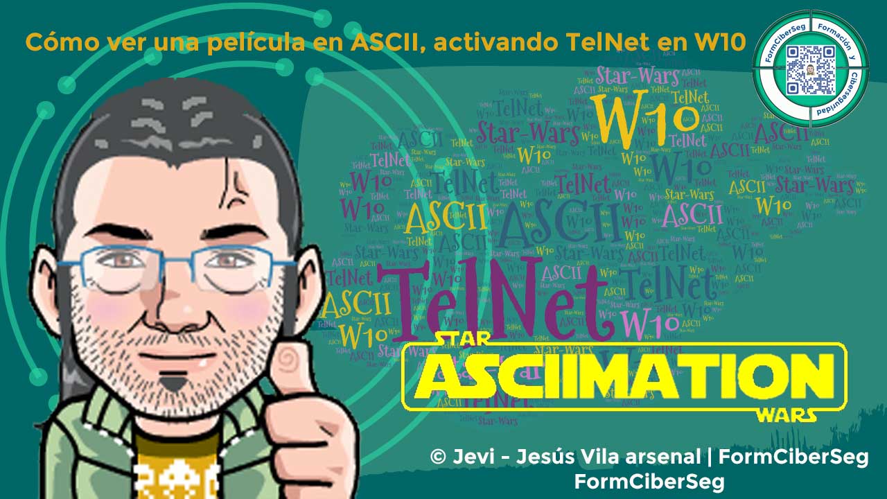 Cómo ver una película en ASCII, activando TelNet en W10