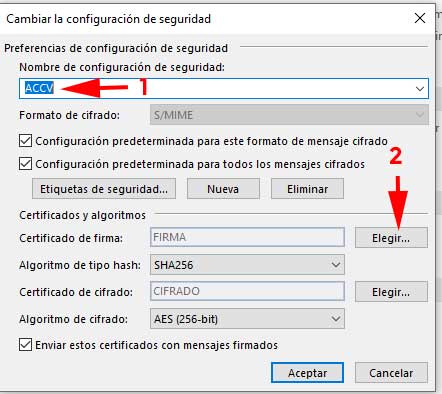 Cambiar configuración de seguridad en Outlook
