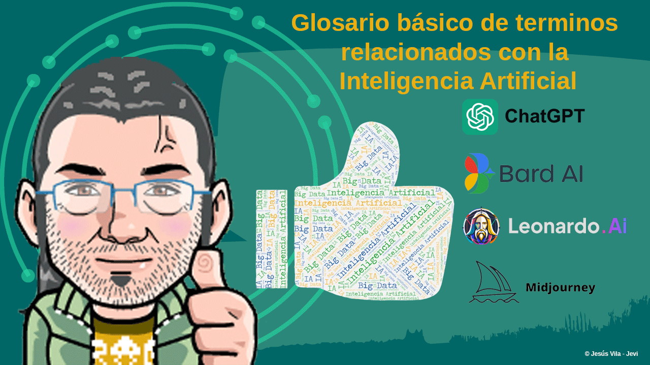 Glosario básico de términos relacionados con la inteligencia artificial en el blog de Jevi, formciberseg, formación y ciberseguridad.