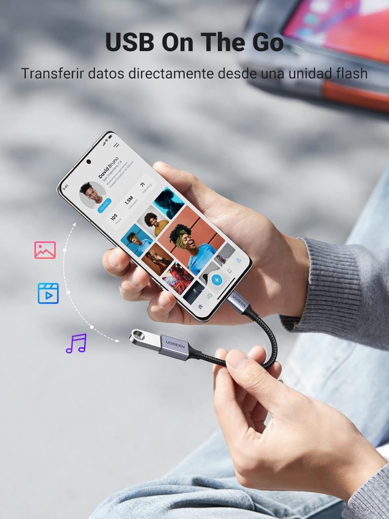Cable USB OTG en el artículo Copias de seguridad en dispositivos móviles: Guía para principiantes (protección de datos) en la web de jevi Formciberseg, formación y ciberseguridad.