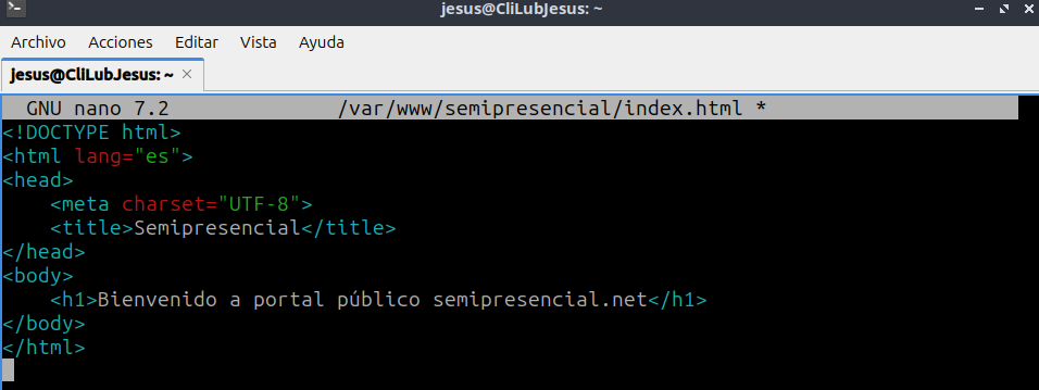 codificacion en UTF-8 para que se vean bien los acentos y algunos signos en el navegador.