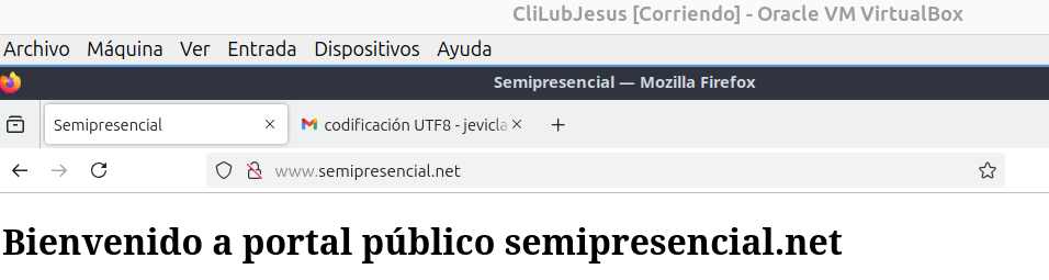 Se muestra correctamente ahora la página en el navegador