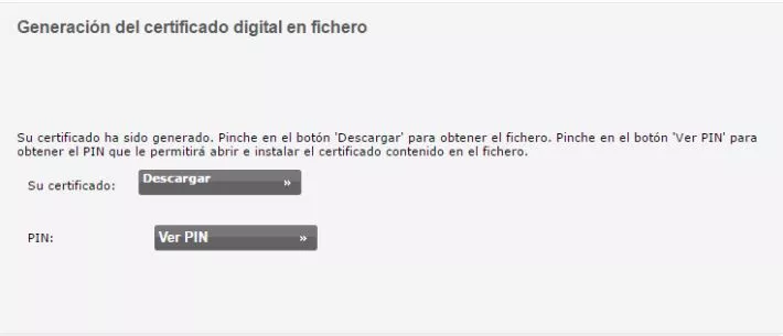 Descargar certificado digital al ordenador