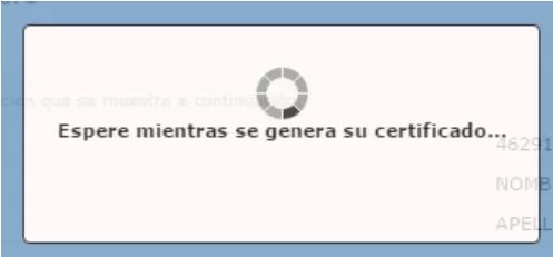 Esperar para generar certificado digital para firmar y cifrar correos electrónicos