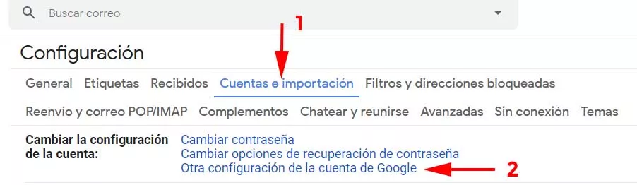 cuentas e importación -