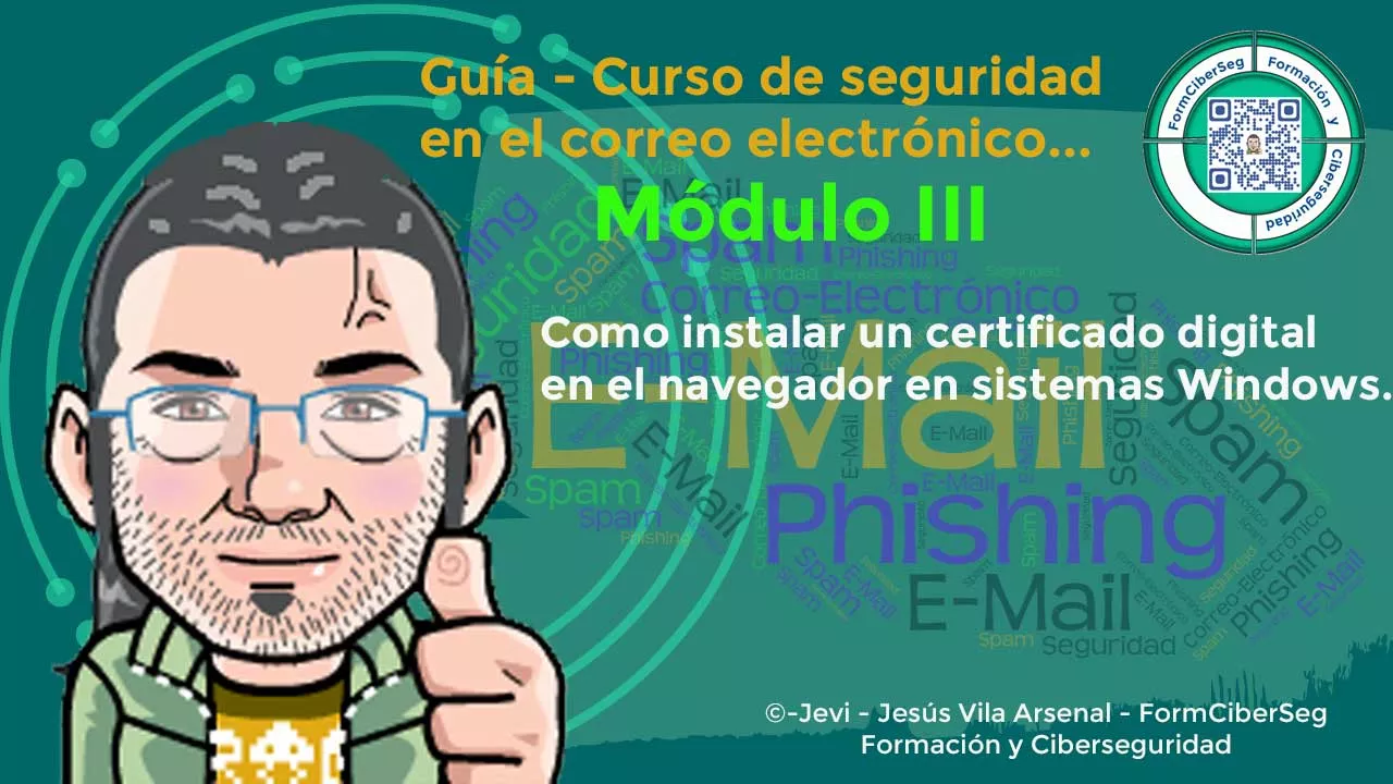 Como instalar un certificado digital en el navegador en sistemas Windows.