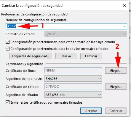 Cambiar configuración de seguridad en Outlook