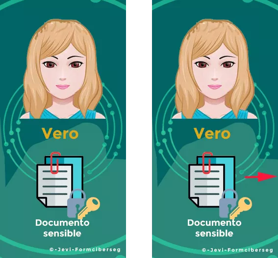 Vero protege y envía correo a Jevi
